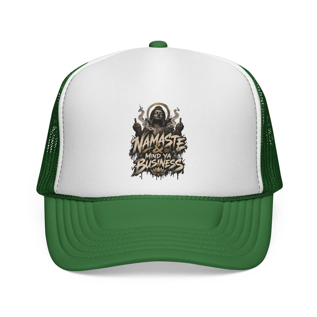 Namaste Mind Ya Business Trucker Cap
