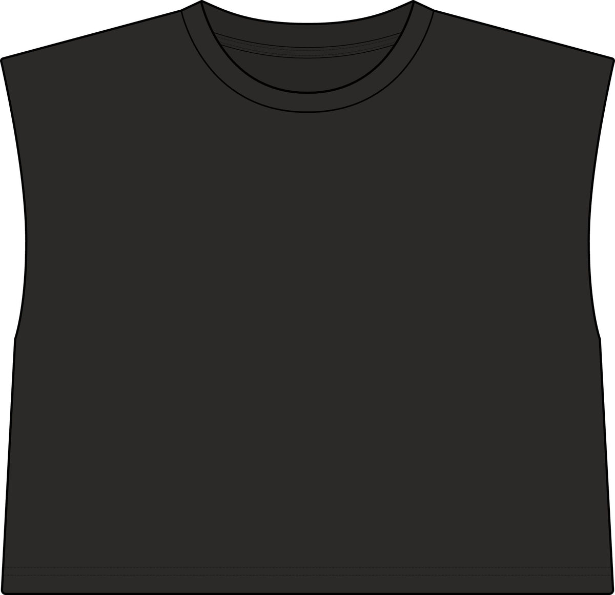 Women's Garment-Dyed Heavyweight Muscle Tee