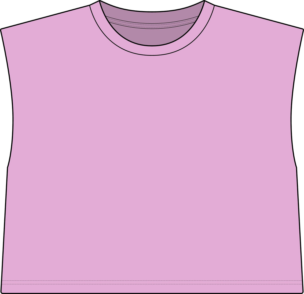 Women's Garment-Dyed Heavyweight Muscle Tee