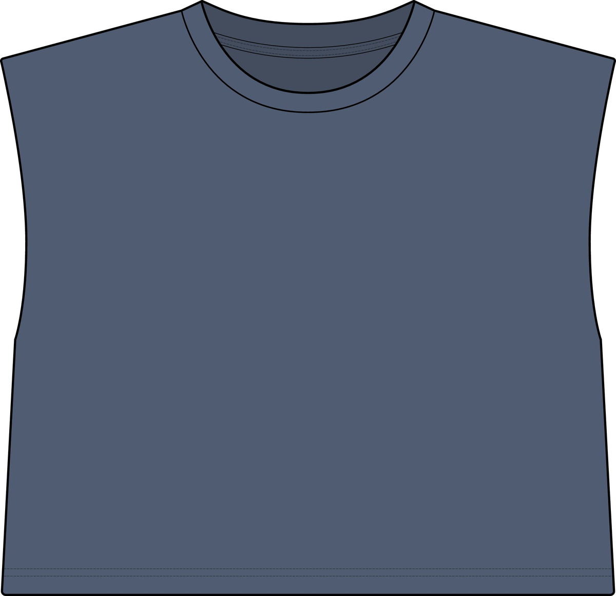 Women's Garment-Dyed Heavyweight Muscle Tee