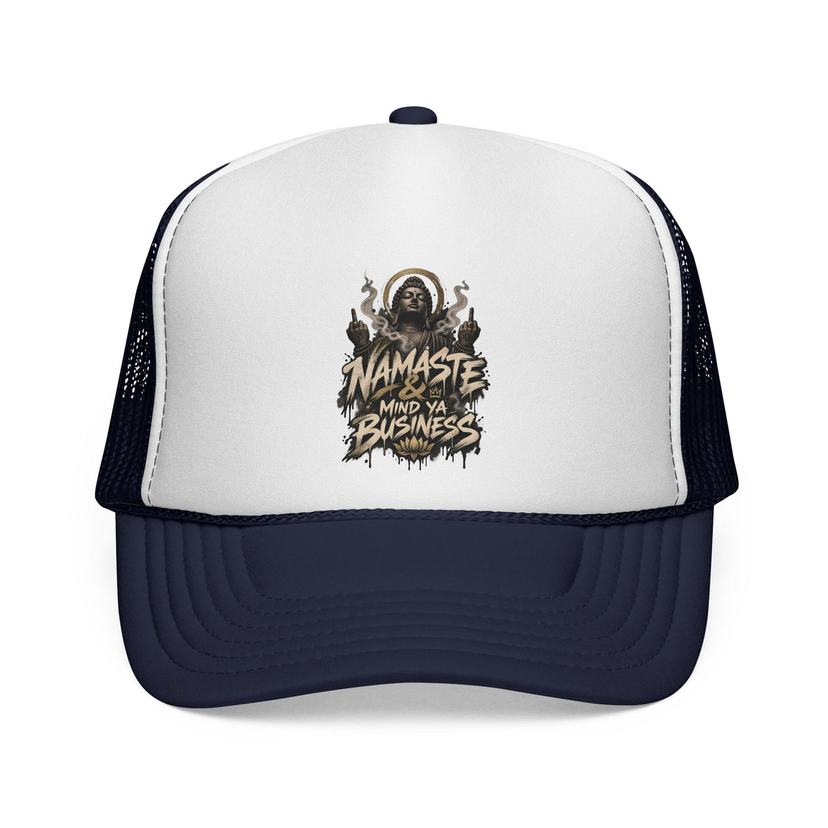 Namaste Mind Ya Business Trucker Cap
