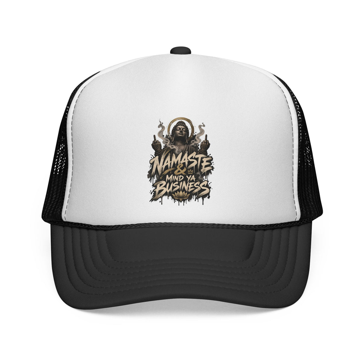 Namaste Mind Ya Business Trucker Cap