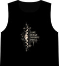 Moon Phase Crop Tank — "Same Human, Different Phase" Graphic Tank Top