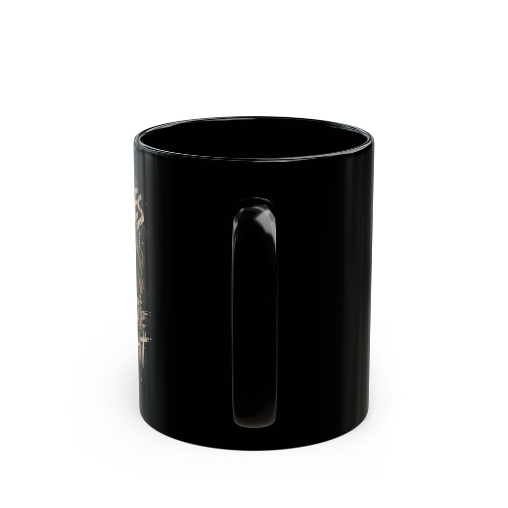 High Vibes Low Bullshit Black Mug — Edgy Coffee Cup for Bold Women