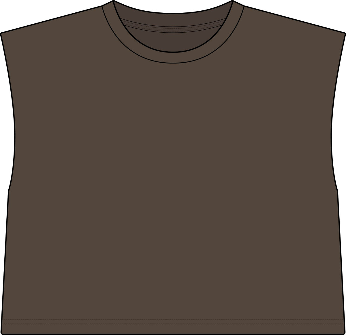Vybe Muscle Tee — Women's Garment-Dyed Cropped Tank with Gold Logo
