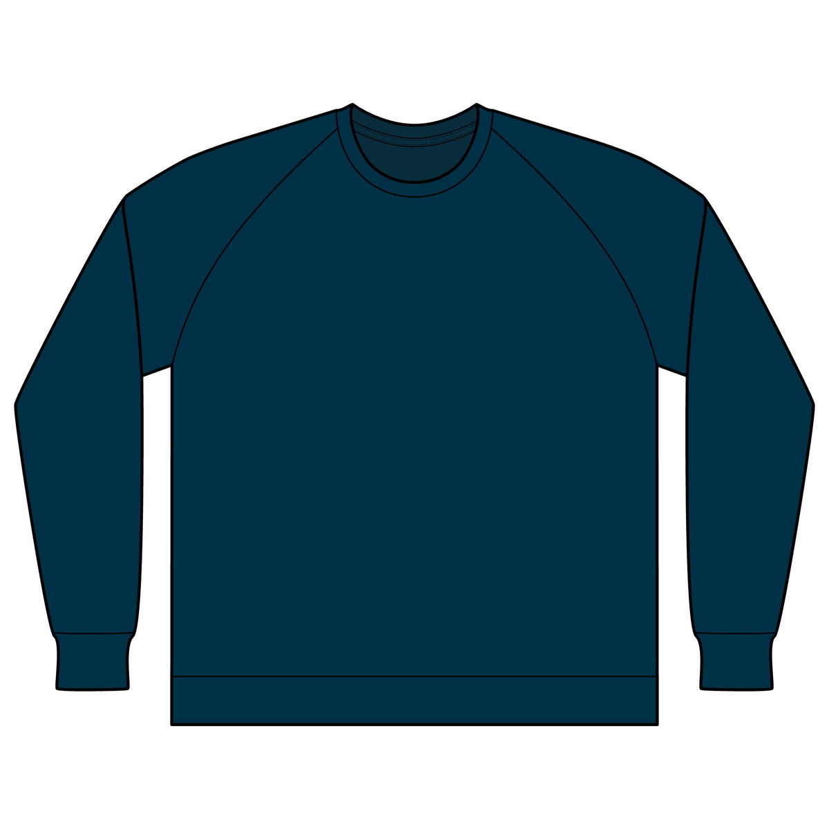Lightweight Loopback Terry Crewneck Sweatshirt