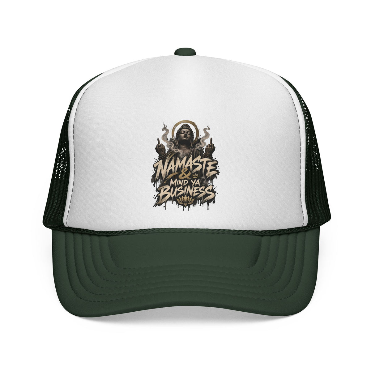 Namaste Mind Ya Business Trucker Cap