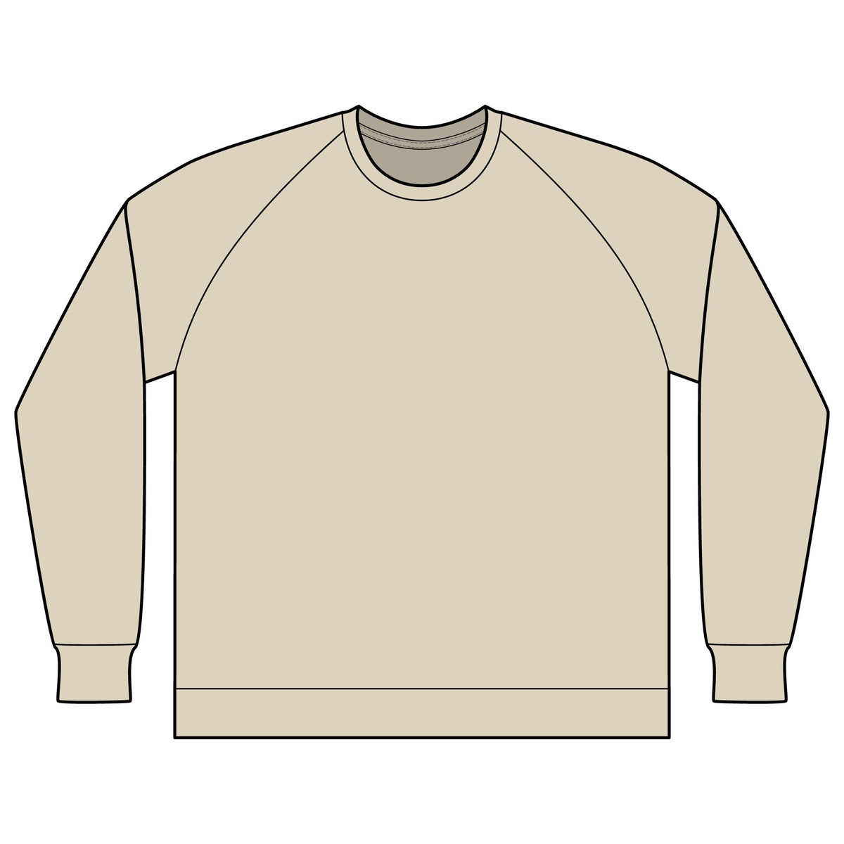 Lightweight Loopback Terry Crewneck Sweatshirt