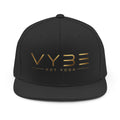 Vybe Hot Yoga Snapback Hat — Gold Logo Yoga Cap