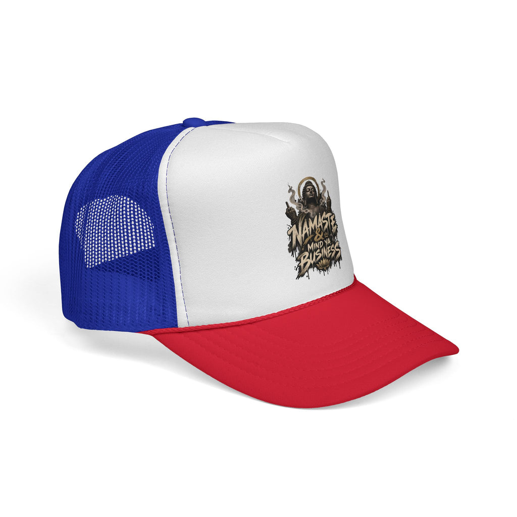 Namaste Mind Ya Business Trucker Cap