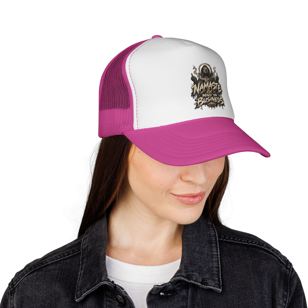 Namaste Mind Ya Business Trucker Cap