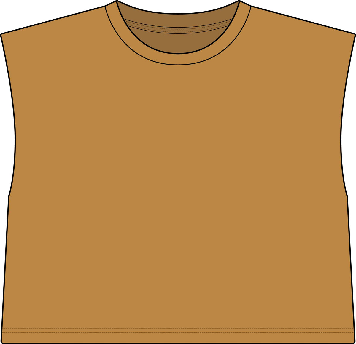 Women's Garment-Dyed Heavyweight Muscle Tee
