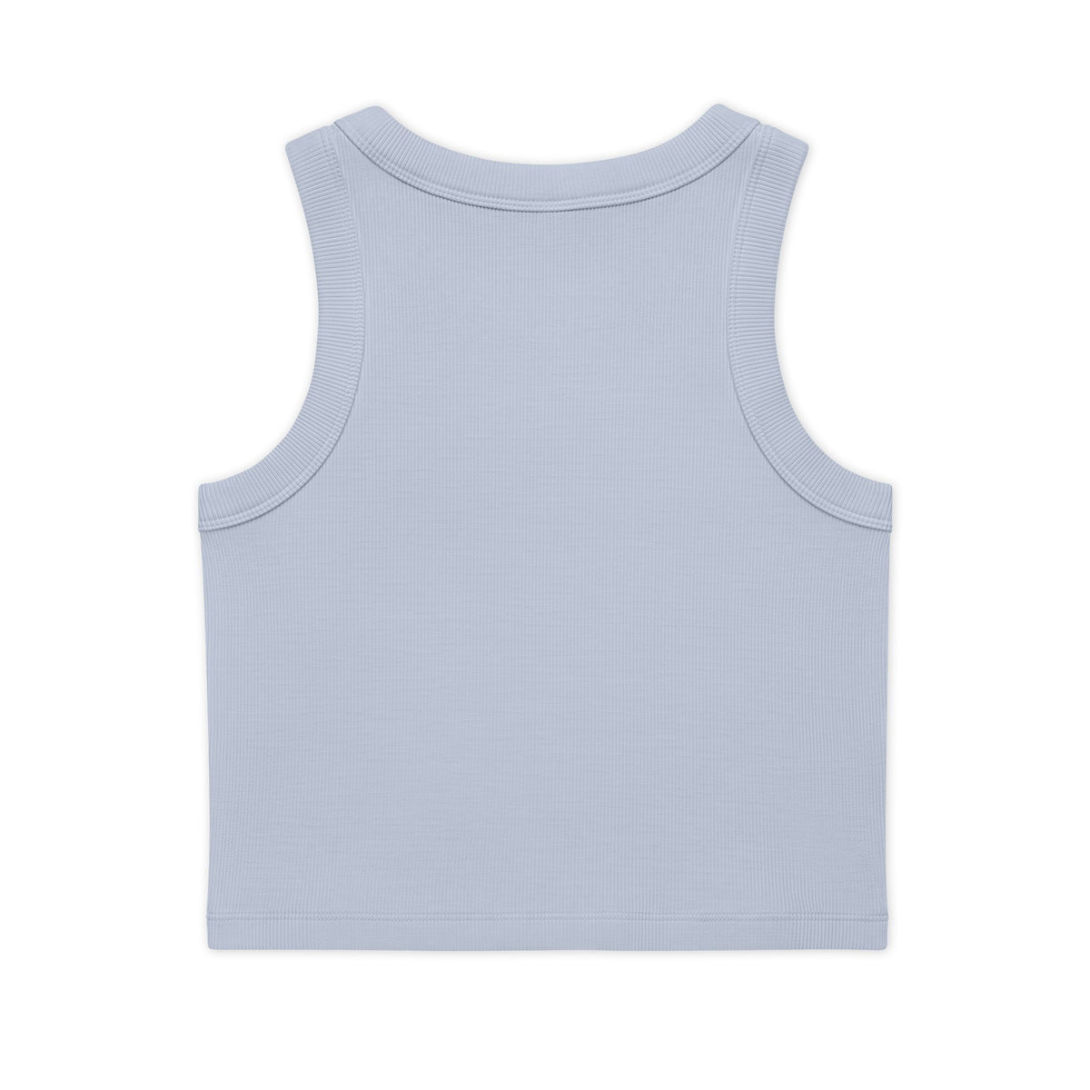 VYBE Gold Logo Rib Crop Tank — Women's Organic Cotton