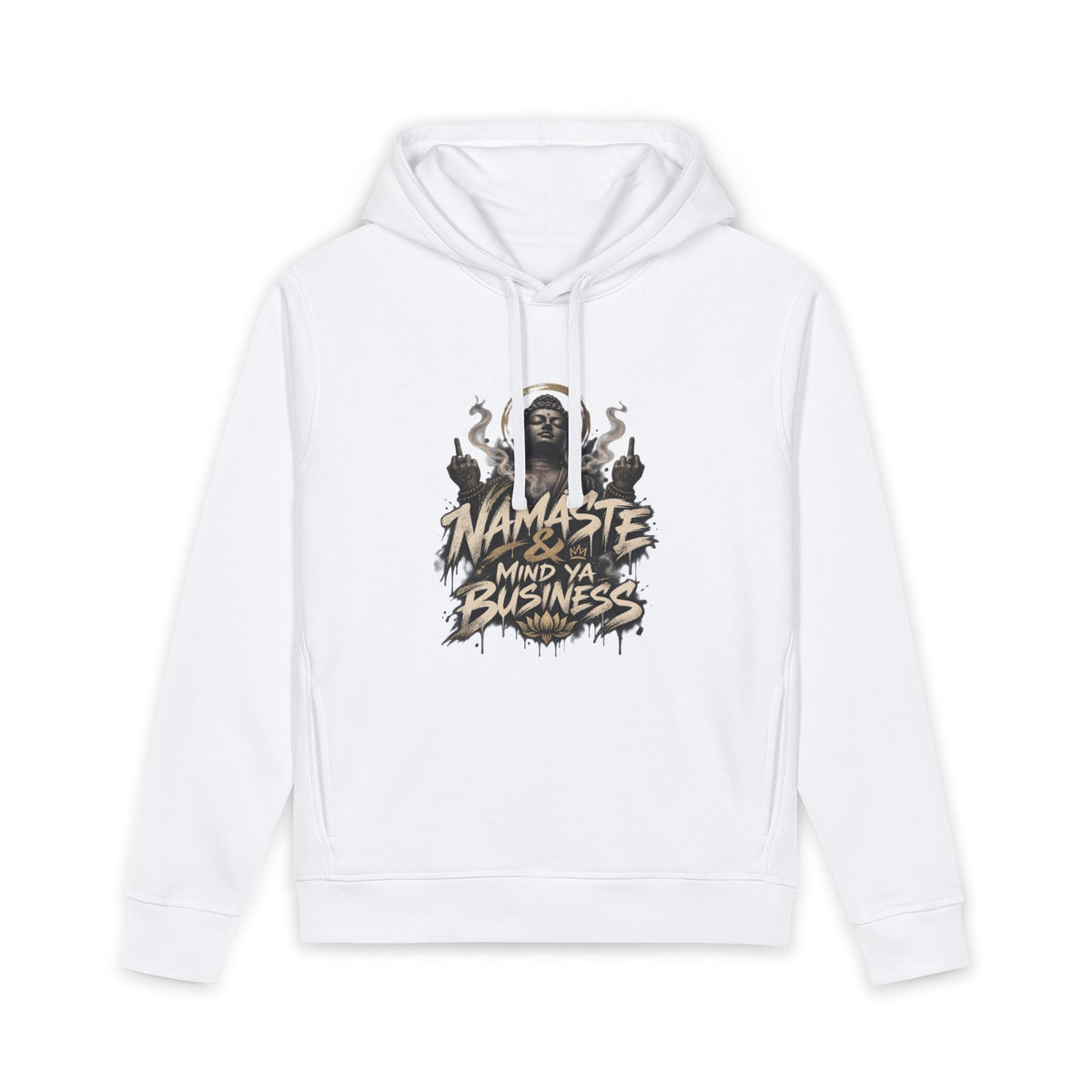 Hoodie — "Namaste Mind Ya Business" Graphic Hoodie