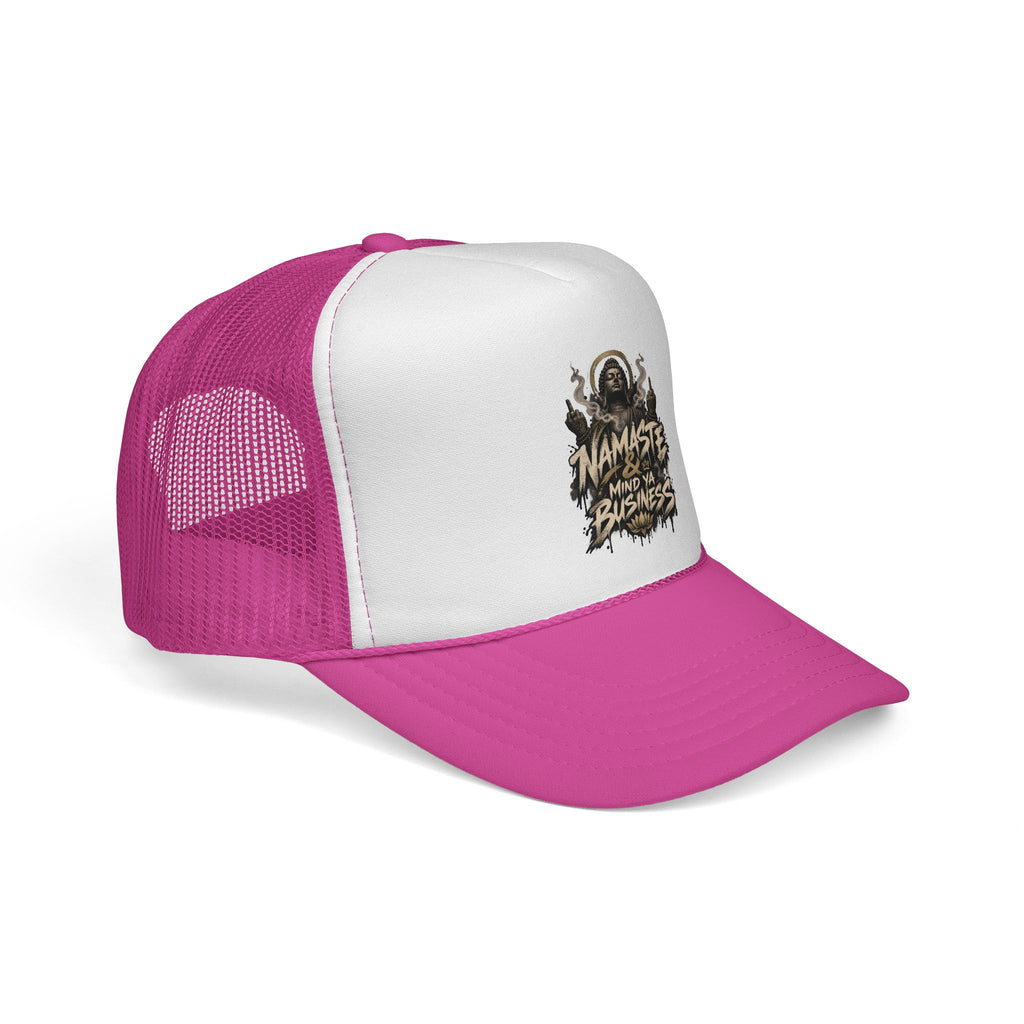 Namaste Mind Ya Business Trucker Cap